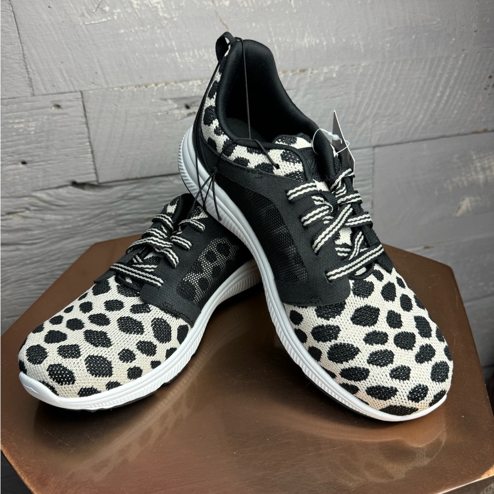 Puma Black and White Leopard Print Sneakers